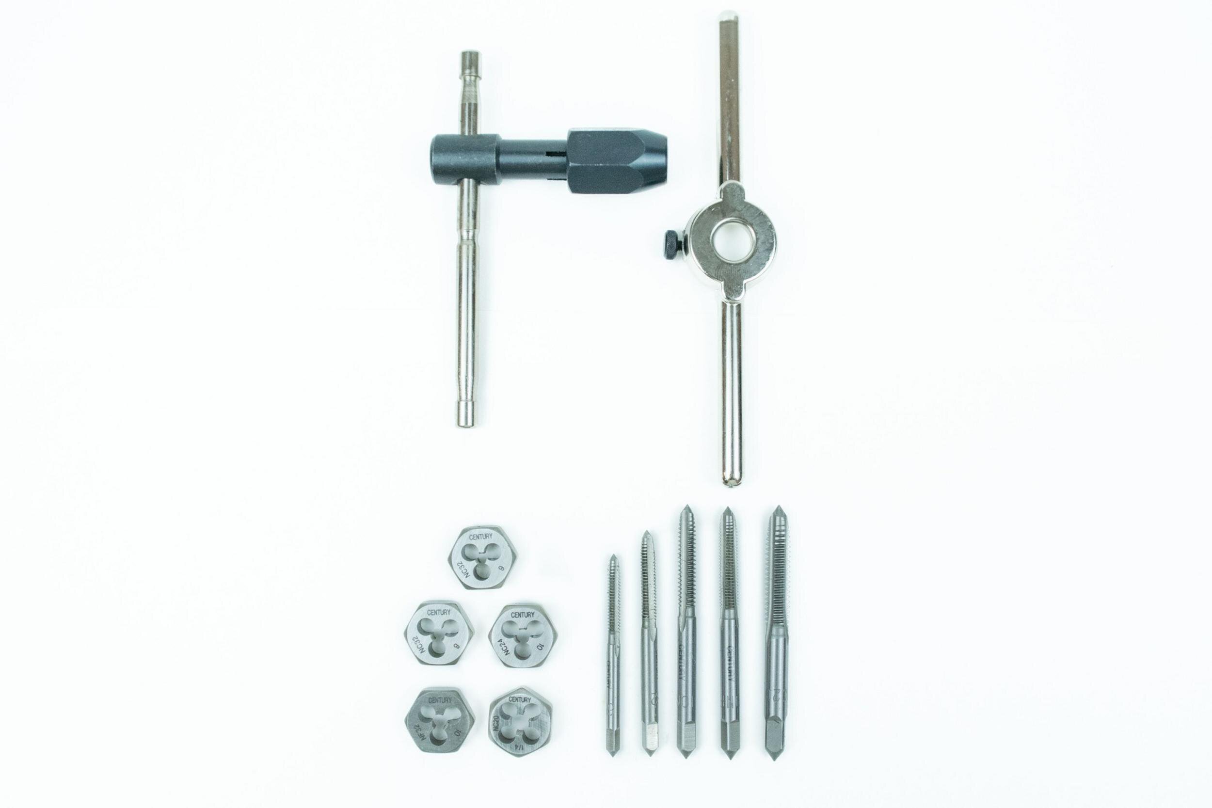 12 Piece Machine Screw and Fractional Tap & Die Set