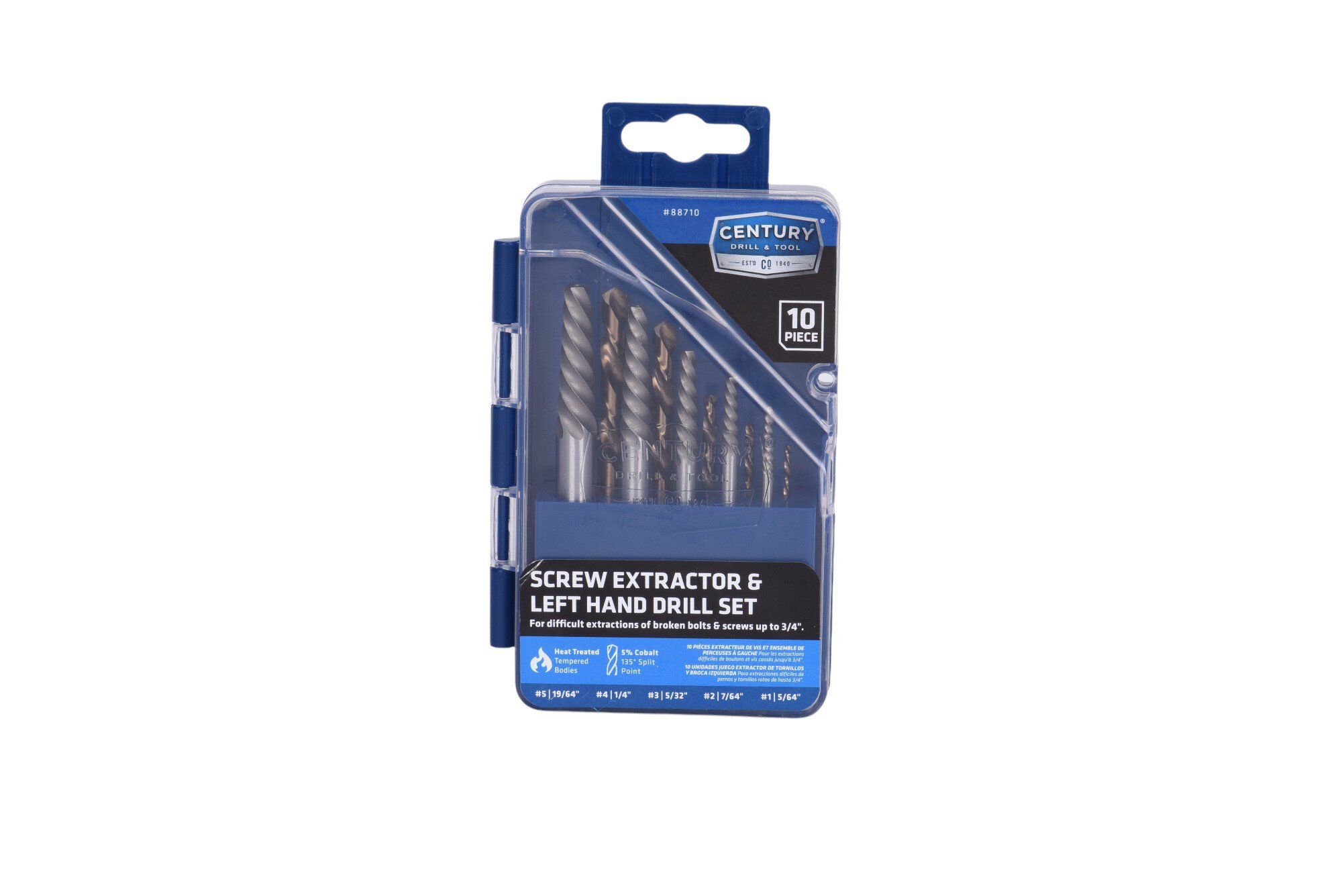 10 Piece Screw Extractor & Left Hand Drill Bit Set