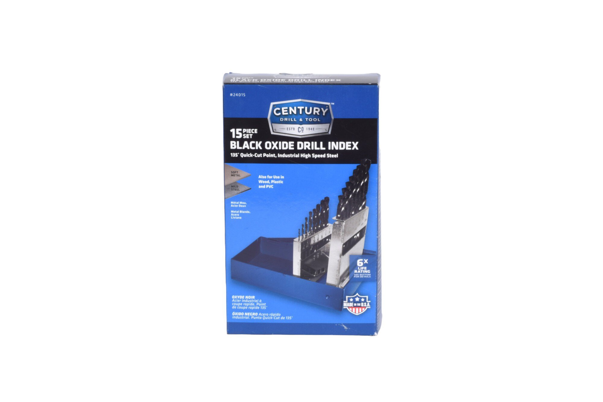 Pro Grade Black Oxide Drill Bit Set