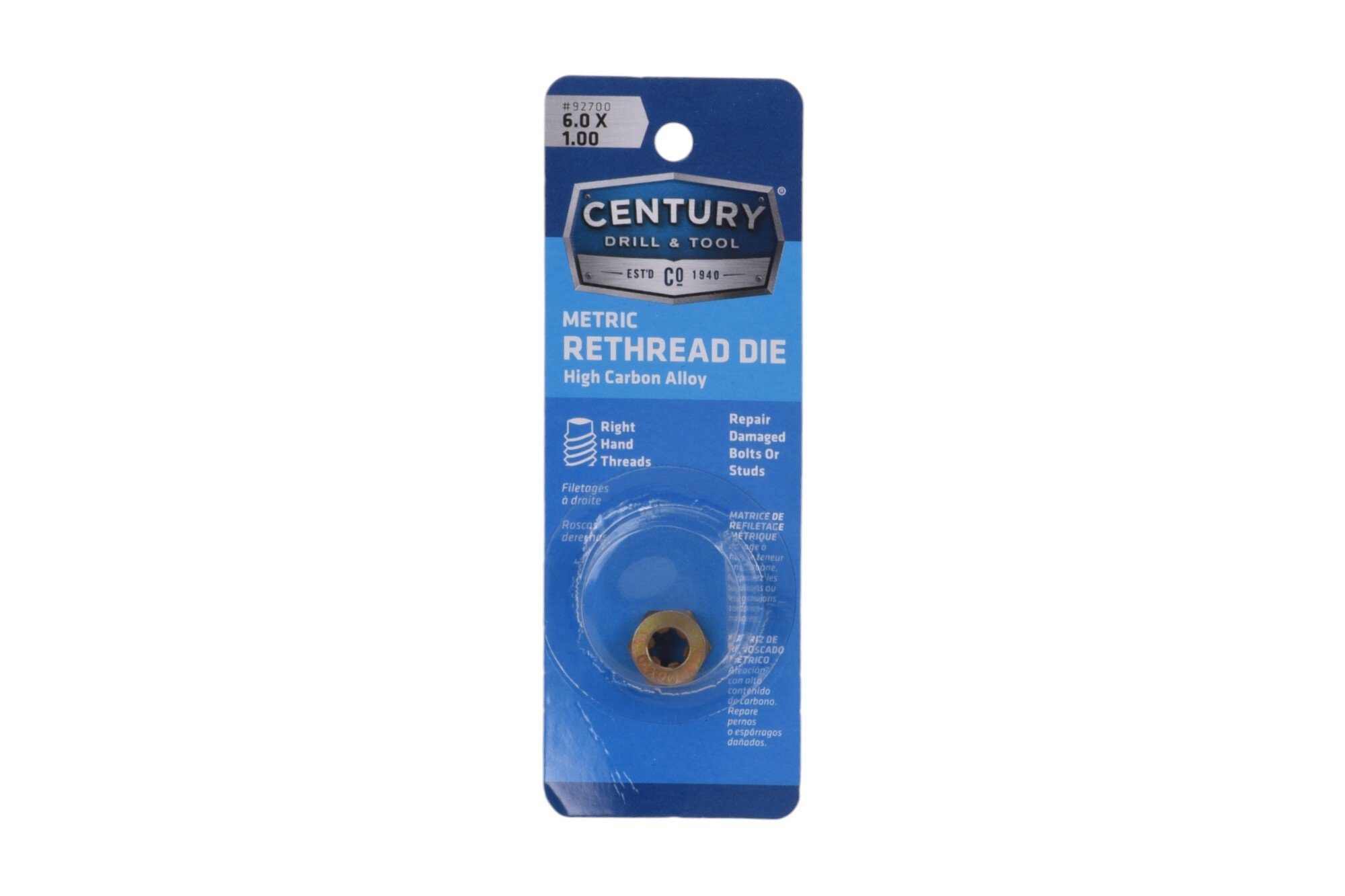 Metric Right Hand Rethreading Die