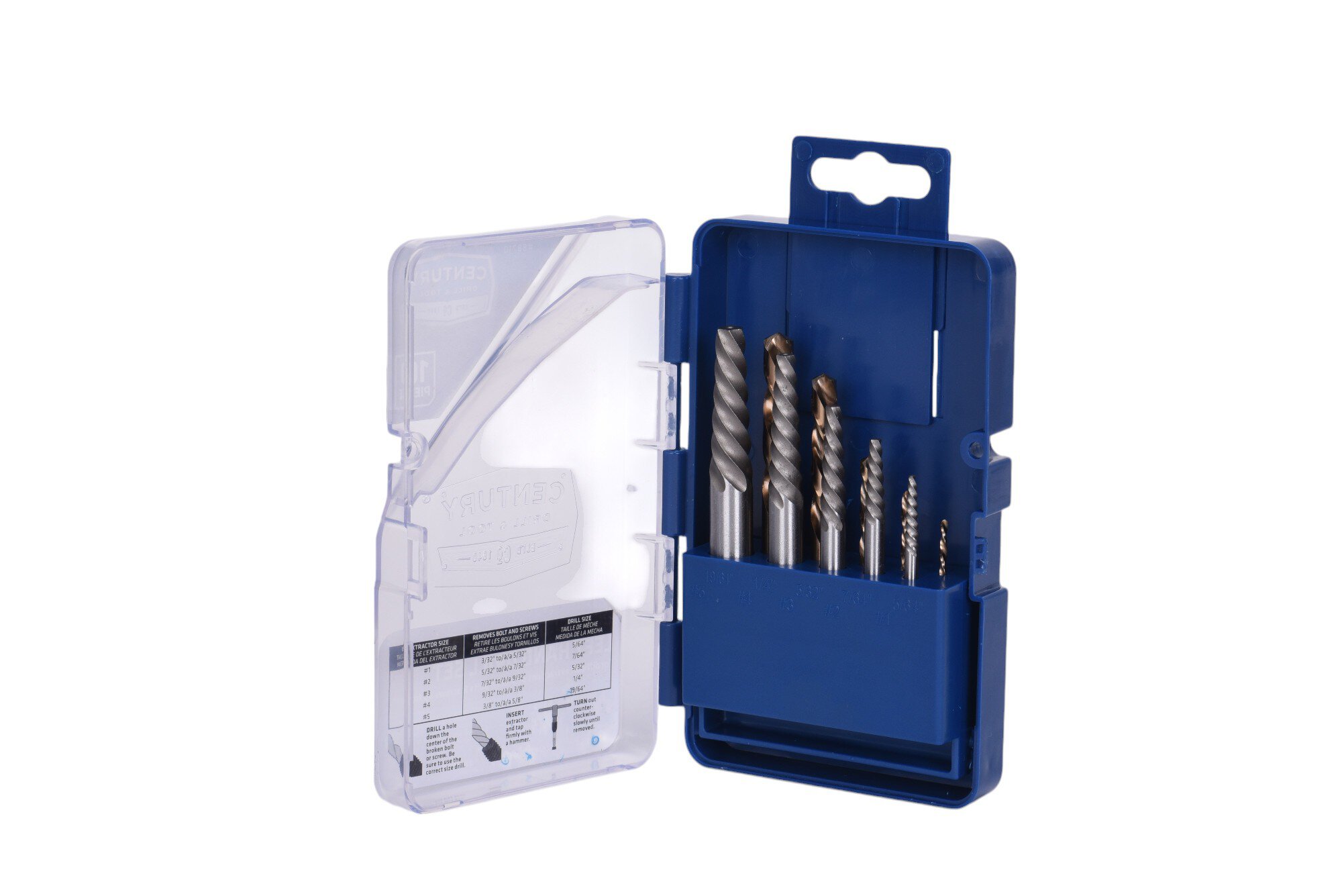 10 Piece Screw Extractor & Left Hand Drill Bit Set