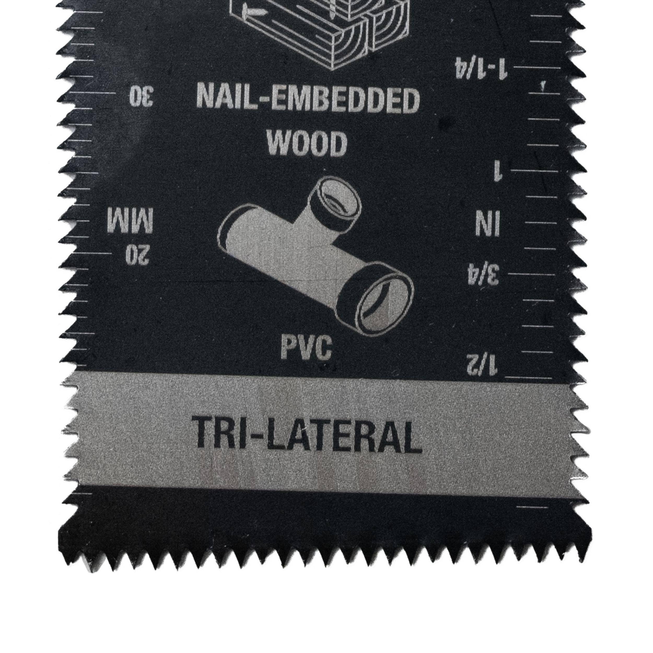 Bi-Metal Oscillating Tri-lateral Flush & Plunge Cut Saw Blade