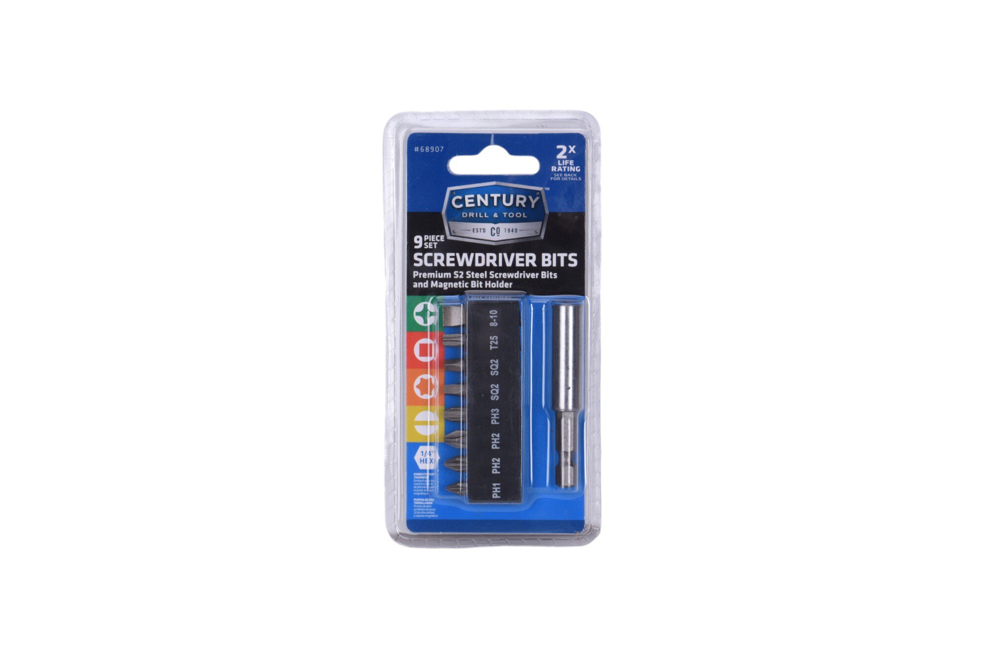 9 Piece Screwdriver Bit & Holder