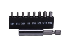 9 Piece Hex Key Bit & Holder Set 9 Piece Hex Key Bit & Holder Set