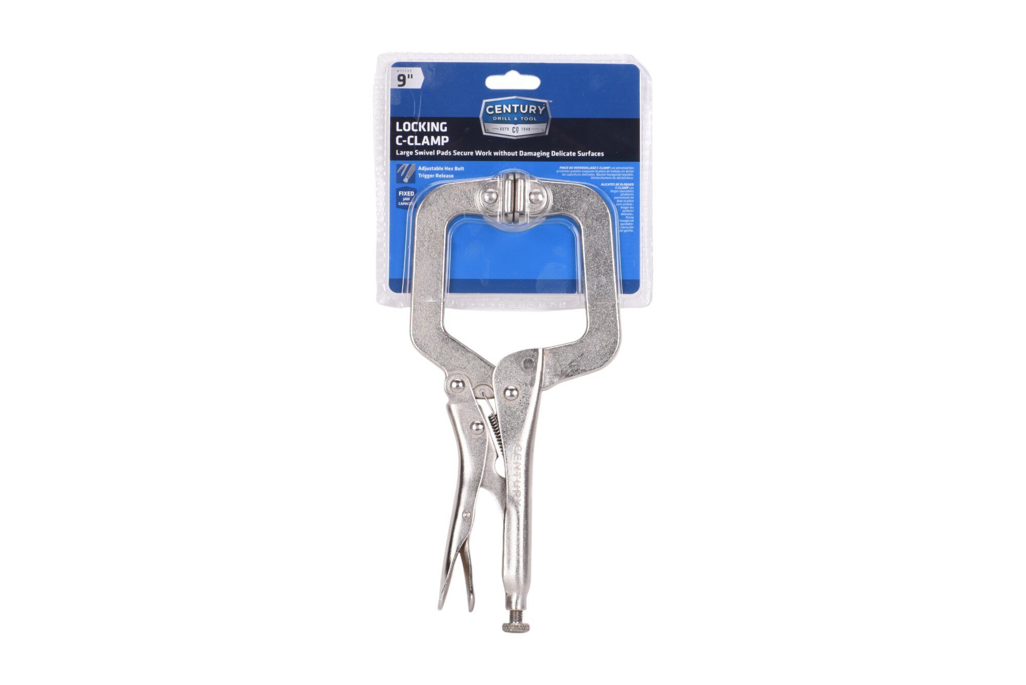 Locking C-Clamp with Swivel Pads - Century Drill & Tool