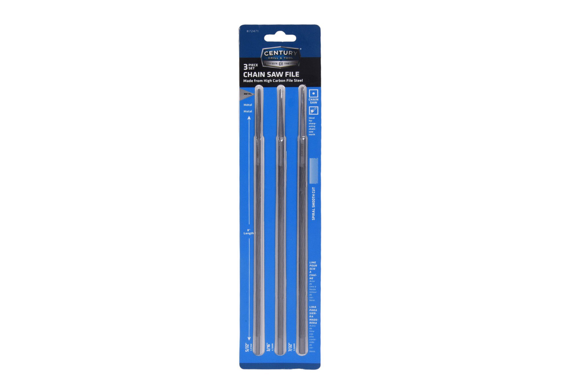 3 Piece Chainsaw File Set