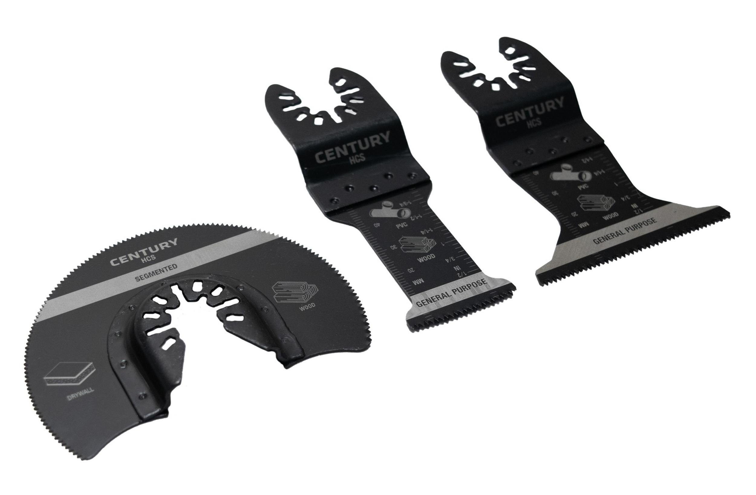 3 Piece HCS Oscillating Blade Set