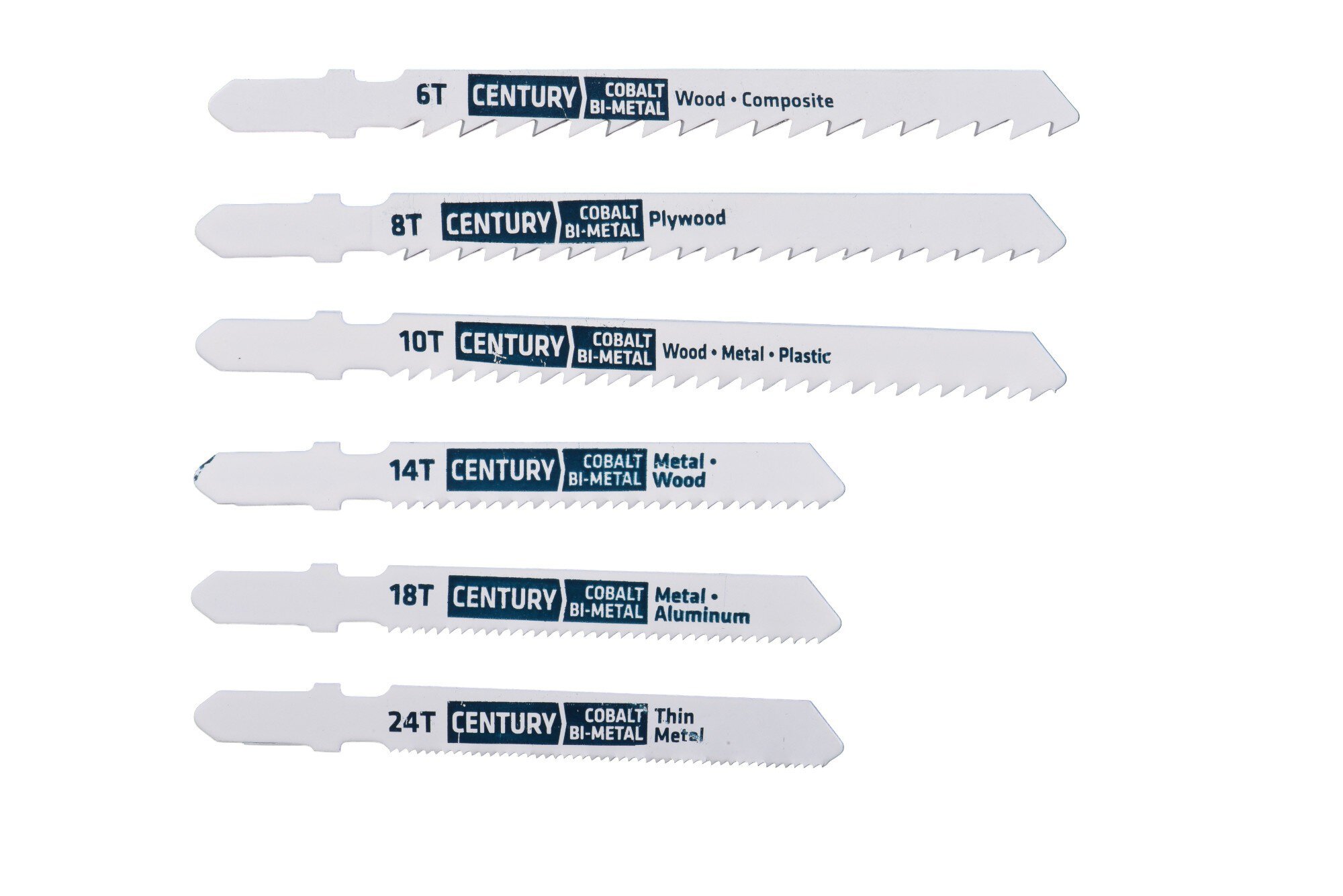 6 Piece Bi-Metal Jig-Saw Blade Set