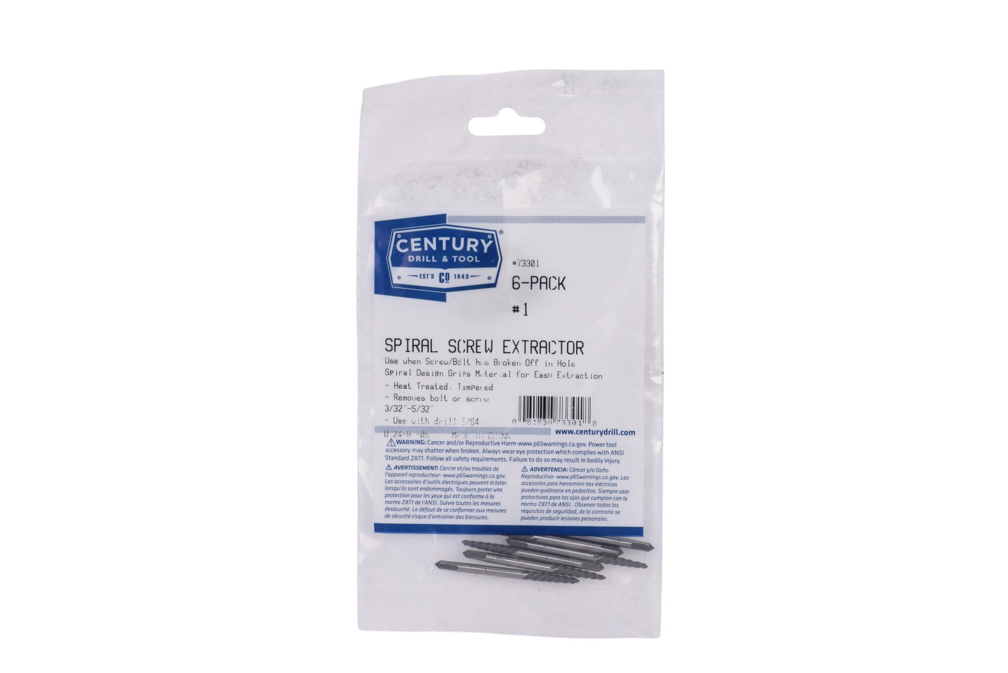 Spiral Flute Screw Extractor