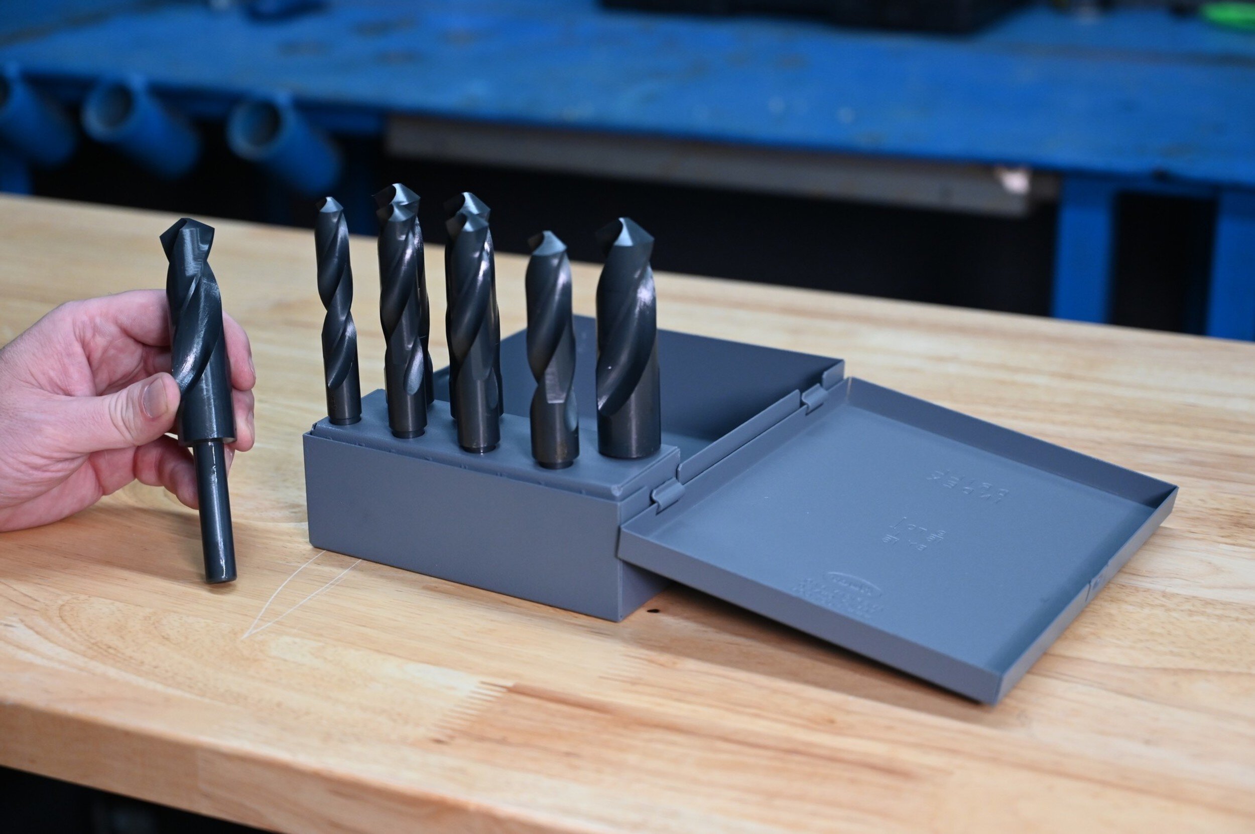 8 Piece Black Oxide S&D Drill Bit Set