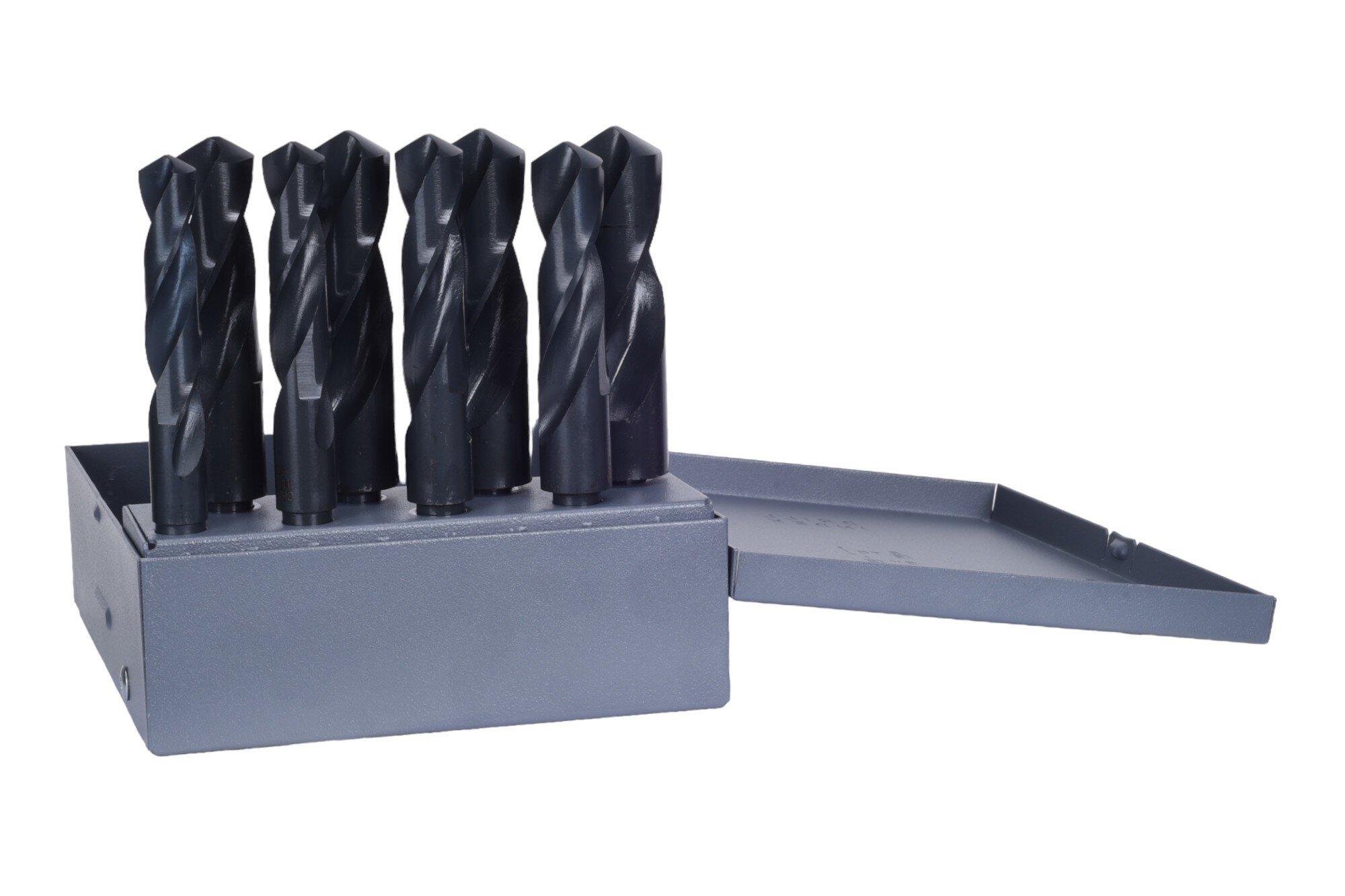 8 Piece Black Oxide S&D Drill Bit Set