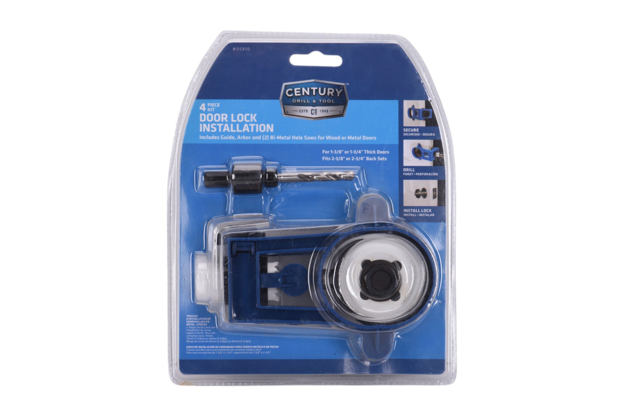 4 Piece Metal Door Lock Set