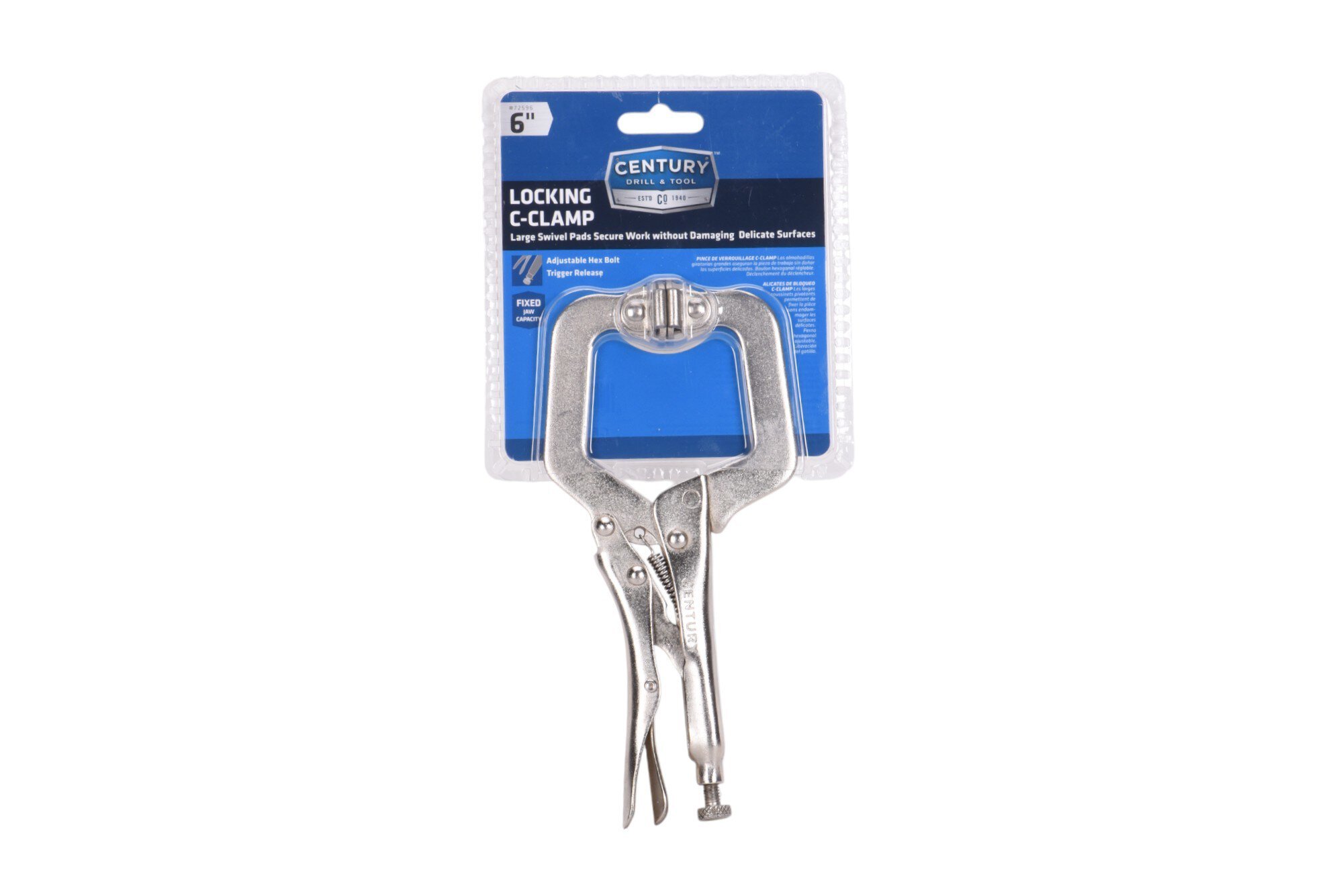 Locking C-Clamp with Swivel Pads