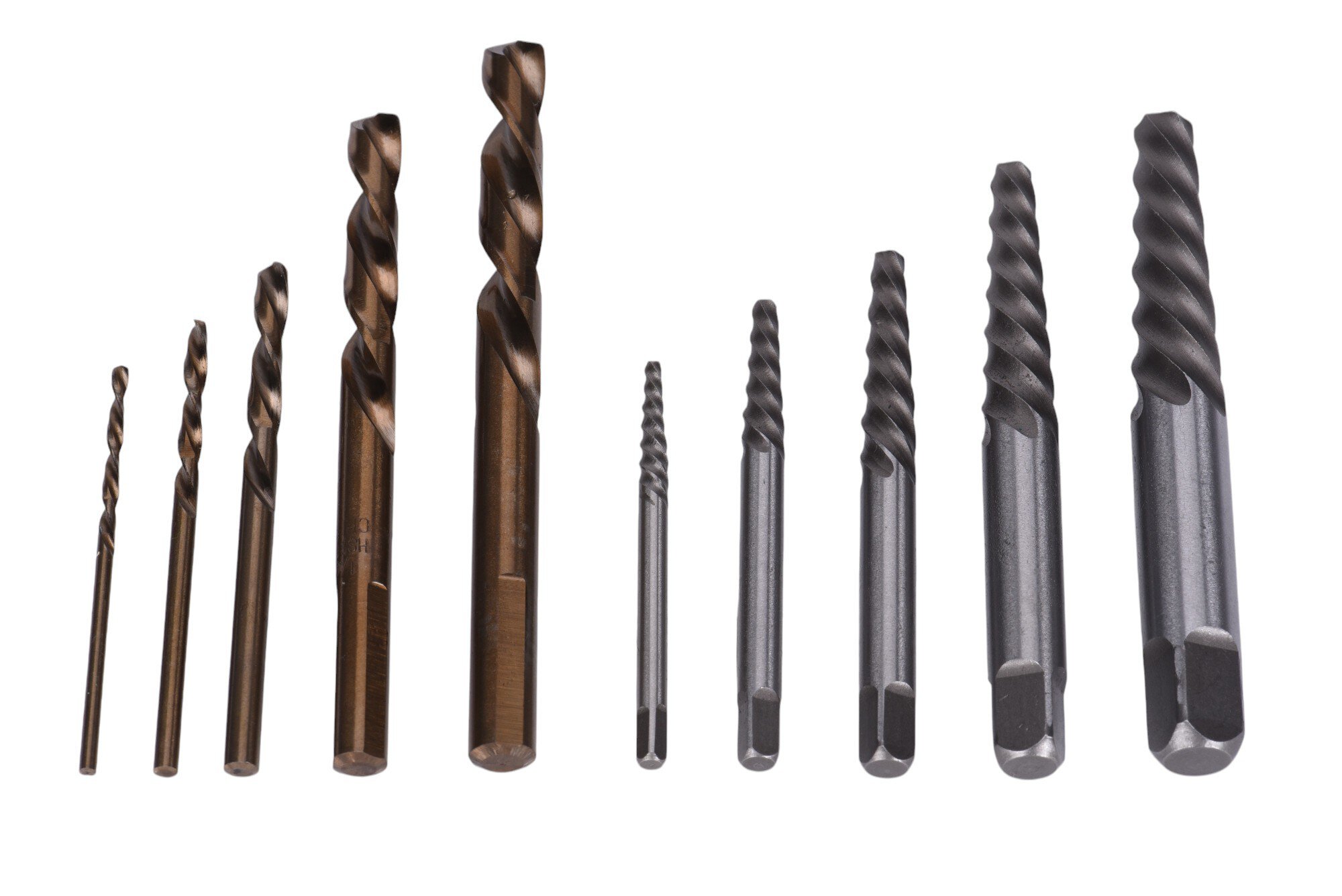 10 Piece Screw Extractor & Left Hand Drill Bit Set