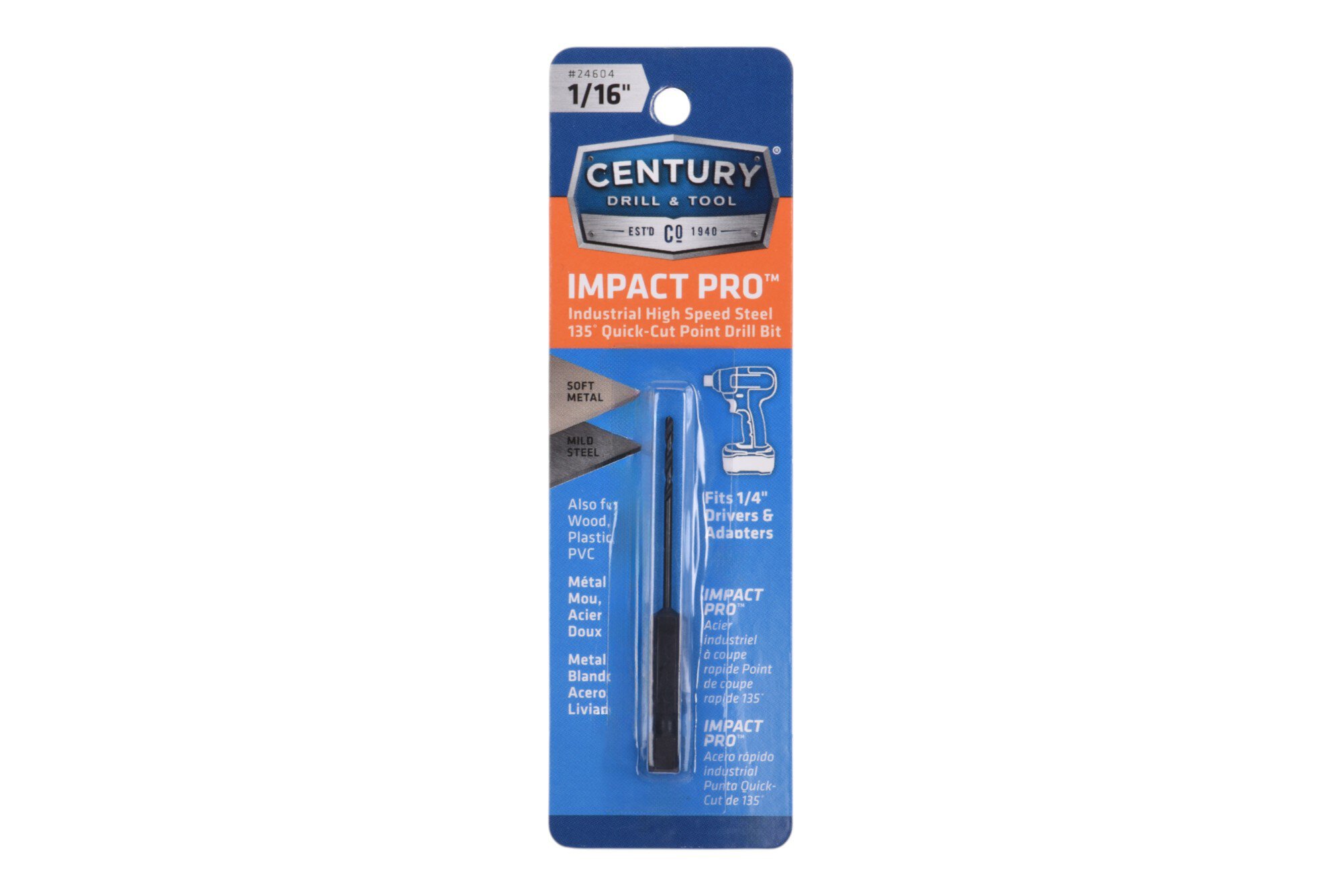 Impact Pro™ Black Oxide Drill Bits