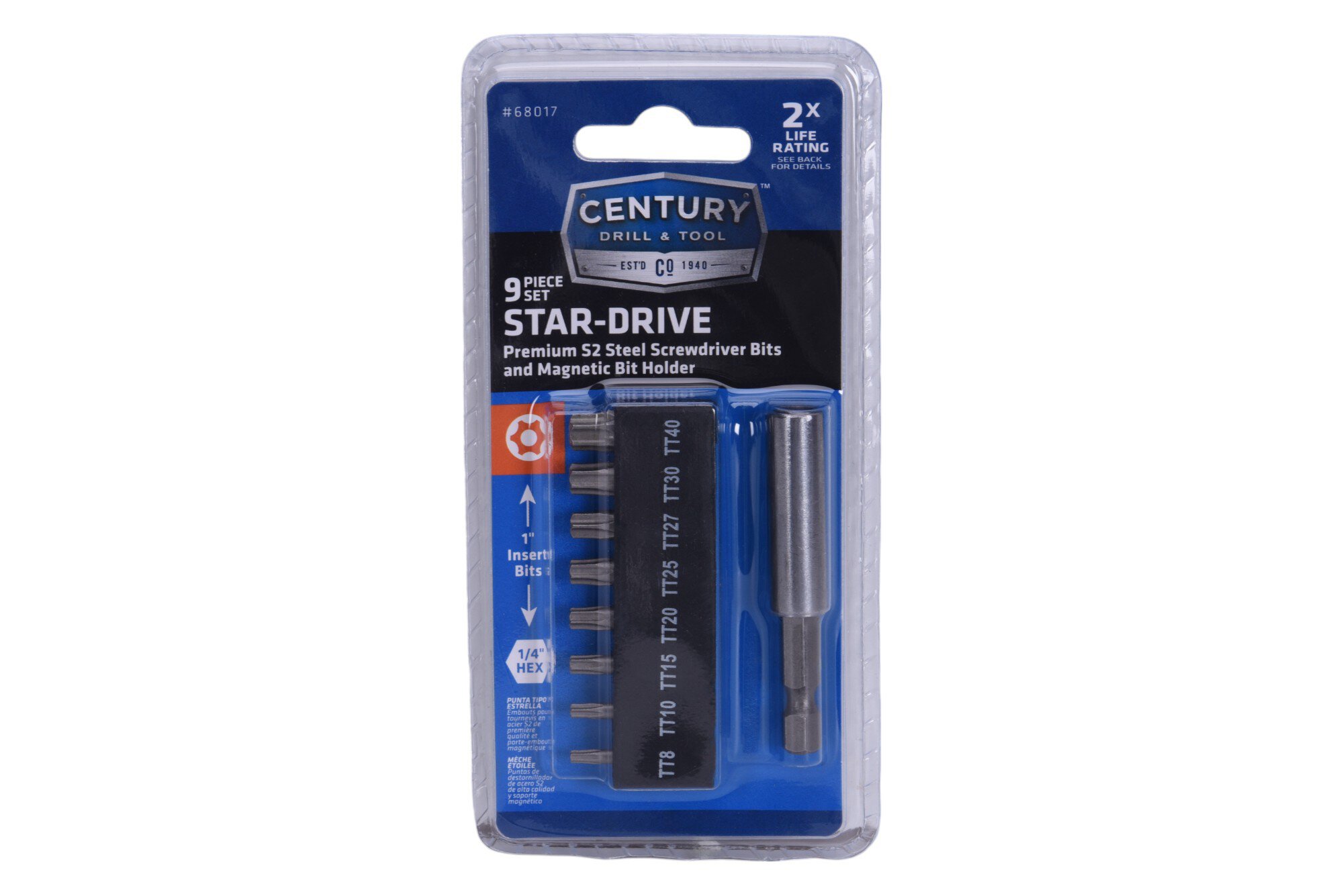 9 Piece Security Star-Drive Bit & Holder Set