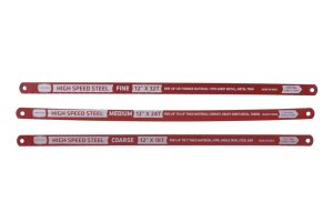 3 Piece High Speed Steel Hacksaw Blade Set 3 Piece High Speed Steel Hacksaw Blade Set