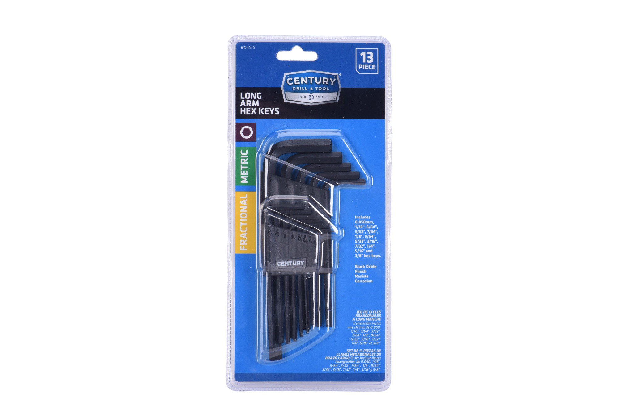 13 Piece Hex Key Wrench Set