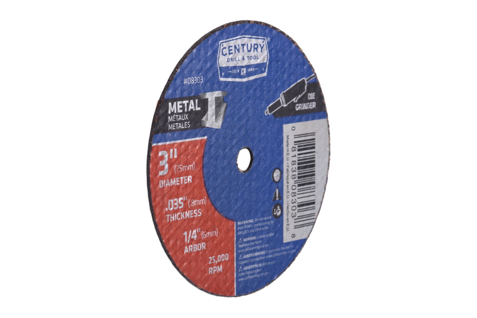 Type 1A (Thin Metal Cutting) – for Die Grinders