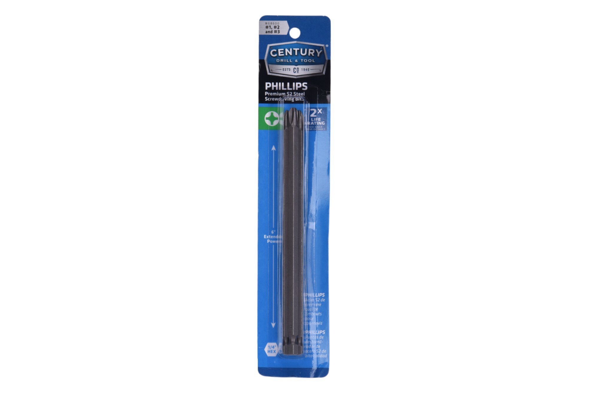 3 Piece S2 Screwdriving Bit Set – Phillips