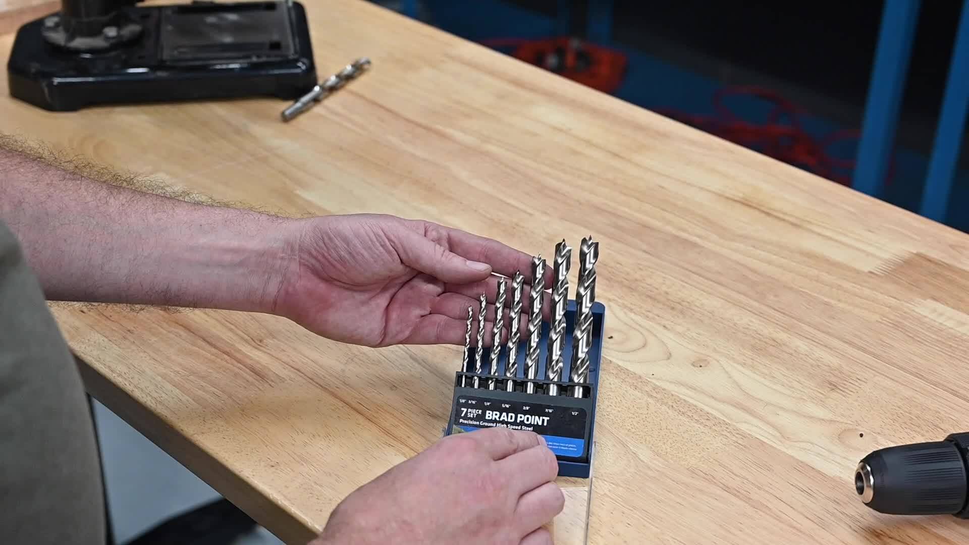 Brad Point Wood Bit Set