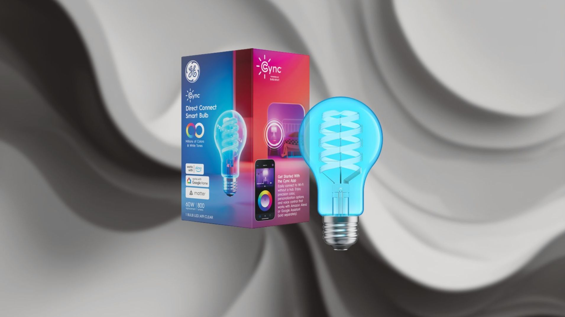 GE Cync’s first clear glass, spiral filament smart bulb brings bold color and vintage charm GE Cync’s first clear glass, spiral filament smart bulb brings bold color and vintage charm