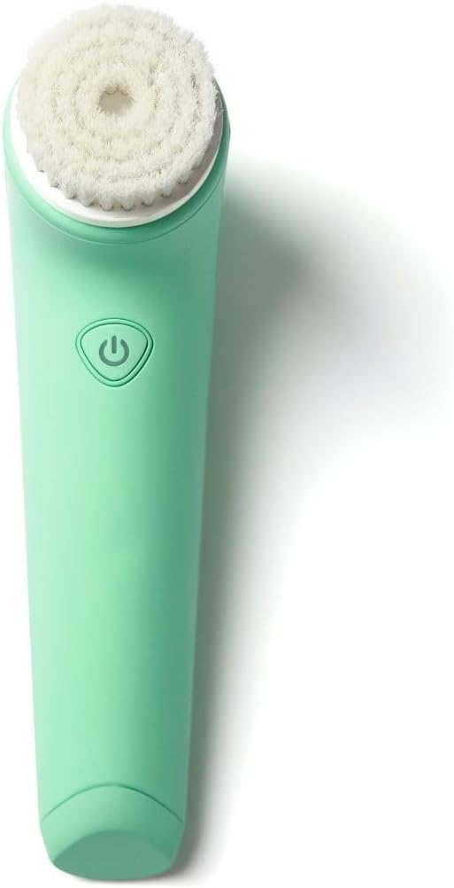 Fancii Facial Cleansing Brush with Self Cleaning Station, Rechargeable & Waterproof – Electric Face Scrubber for Gentle Exfoliation and Deep Scrubbing – 2 Exfoliating Brush Heads, Skylar (Green) Fancii Facial Cleansing Brush with Self Cleaning Station, Rechargeable & Waterproof – Electric Face Scrubber for Gentle Exfoliation and Deep Scrubbing – 2 Exfoliating Brush Heads, Skylar (Green)