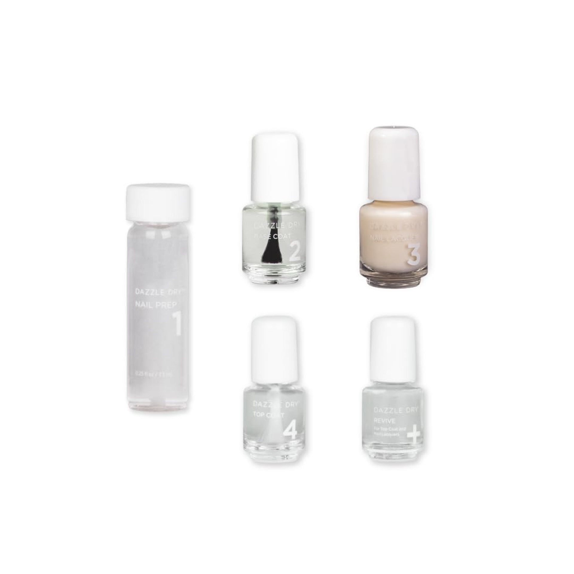 Dazzle Dry Mini Kit 4 Step System – Pawn – An elegant semi-sheer almond. Semi-sheer cream. (5 Piece Kit / 5 Manicures) Dazzle Dry Mini Kit 4 Step System – Pawn – An elegant semi-sheer almond. Semi-sheer cream. (5 Piece Kit / 5 Manicures)