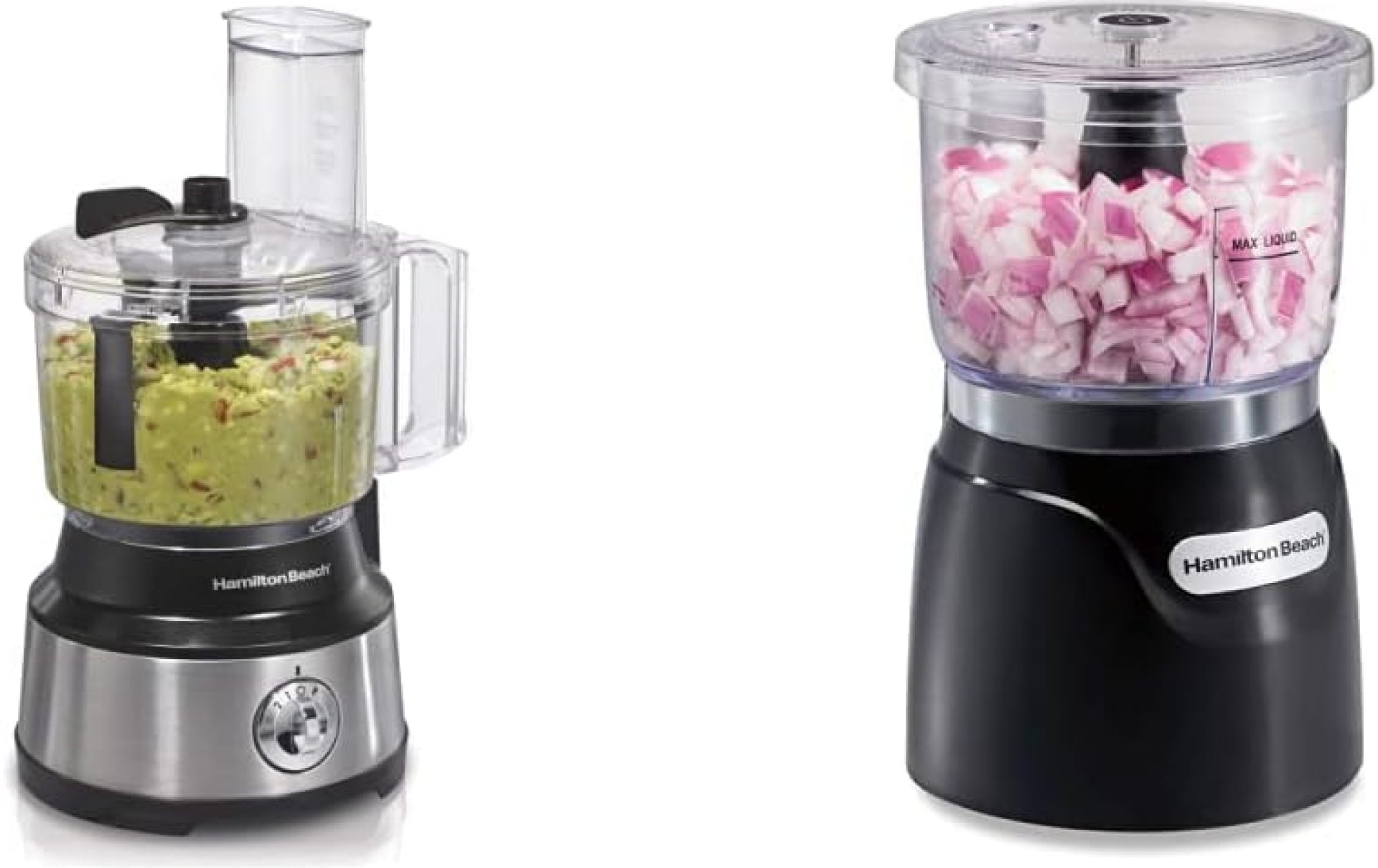 Hamilton Beach Food Processor & Vegetable Chopper Bundle (70730 + 72850) Hamilton Beach Food Processor & Vegetable Chopper Bundle (70730 + 72850)