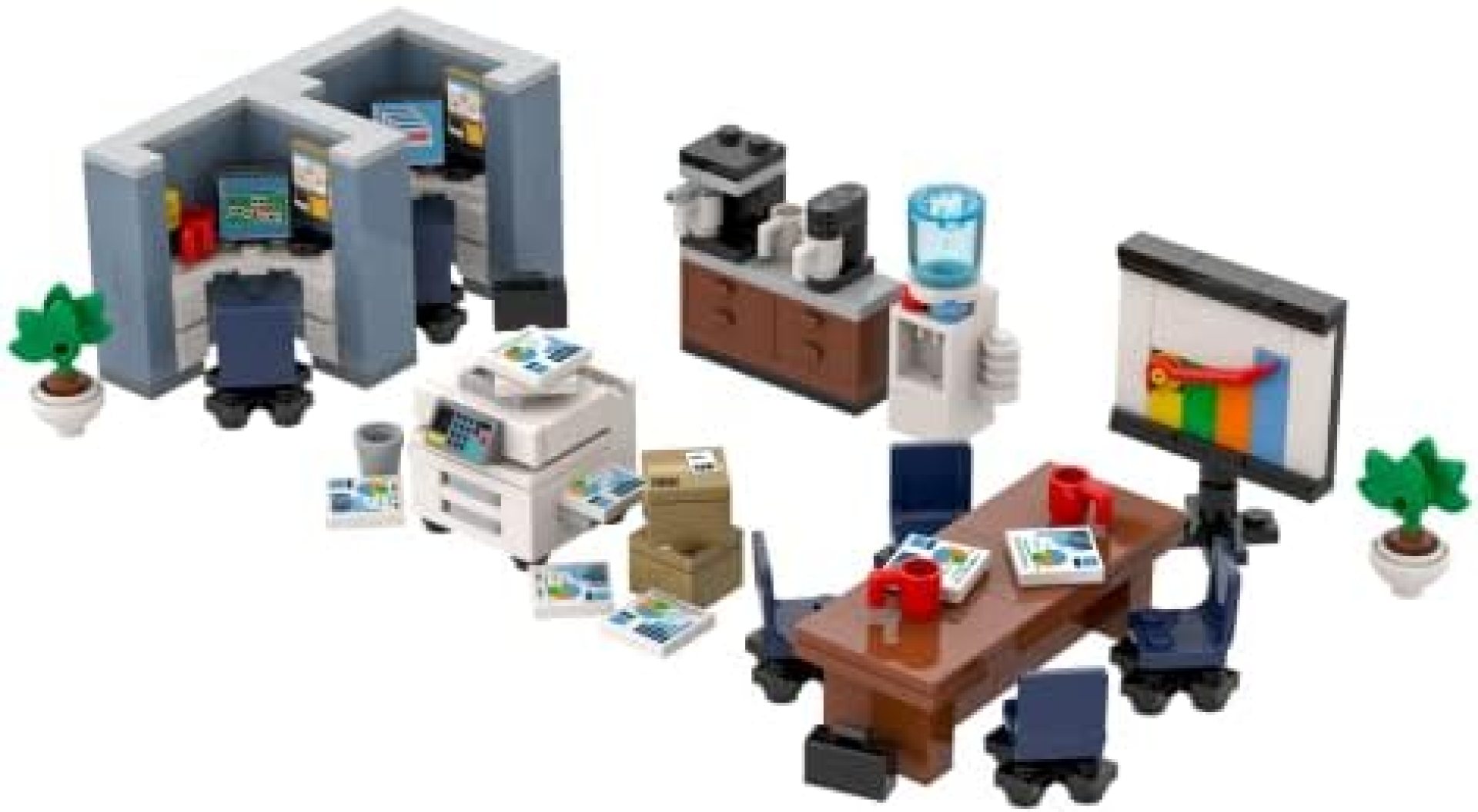 Brick Loot Office Building Block Set – 289 Pieces – Mini Furniture Kit with Desks, Chairs, Tables – for Adults & Kids Age 6+ – Compatible with Lego, Mega Bloks, and Major Brands Brick Loot Office Building Block Set – 289 Pieces – Mini Furniture Kit with Desks, Chairs, Tables – for Adults & Kids Age 6+ – Compatible with Lego, Mega Bloks, and Major Brands