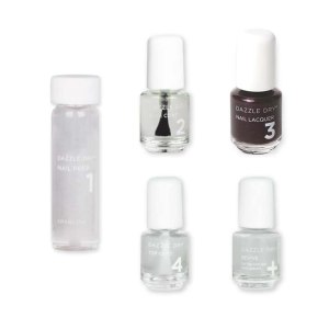 Dazzle Dry Mini Kit 4 Step System – Merlot, deep, heart-warming burgundy with subtle shimmer. Full coverage. (5 Piece Kit / 5 Manicures)