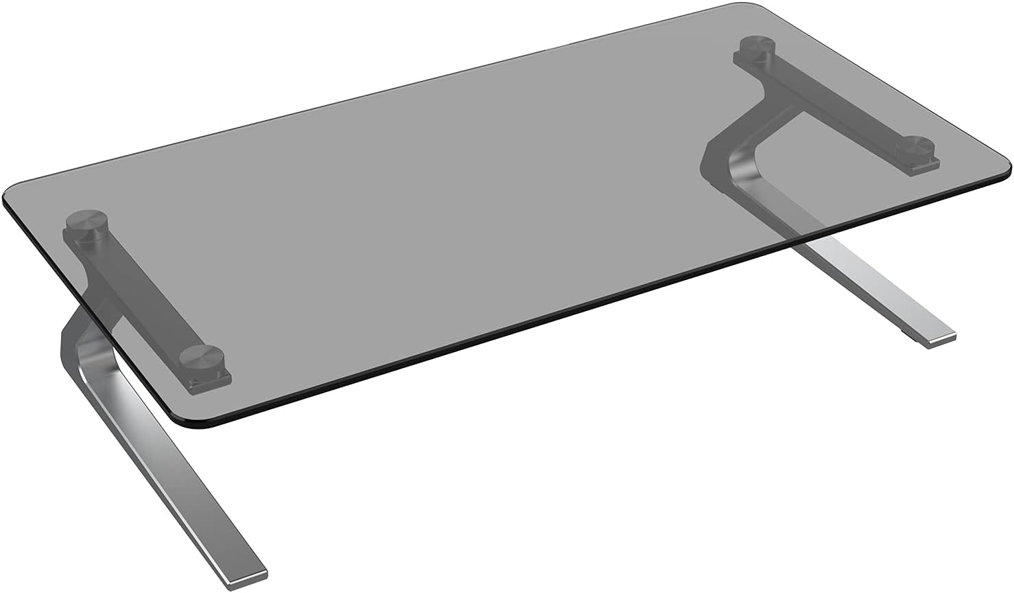 Monitor Stand, Tempered Glass Computer Monitor Stand Riser, Multimedia Desktop Stand for Computer, Laptop, Flat Screen TV, Ergonomic Office Desk Shelf, 18.11 x 9.45 inch, Euro Gray Monitor Stand, Tempered Glass Computer Monitor Stand Riser, Multimedia Desktop Stand for Computer, Laptop, Flat Screen TV, Ergonomic Office Desk Shelf, 18.11 x 9.45 inch, Euro Gray