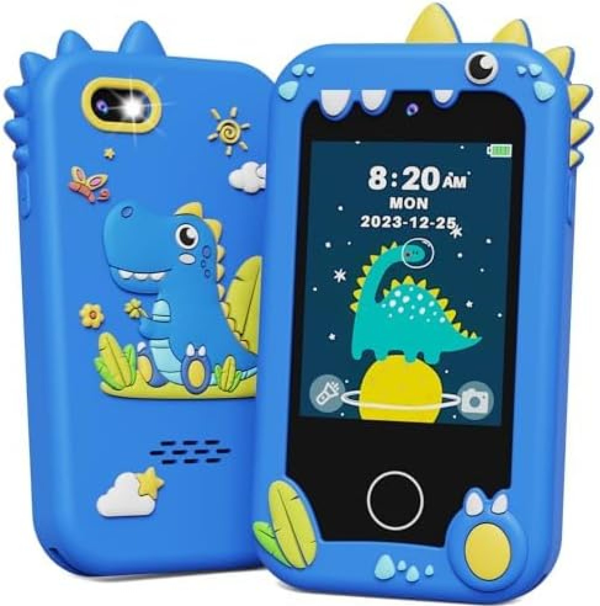KOKODI Kids Smart Phone, Touchscreen HD Dual Camera Cell Phone for Kids, Christmas Birthday Gifts Dinosaur Toddler Play Phone for Boys 3-10, Travel Toy Preschool Learning Education Toy KOKODI Kids Smart Phone, Touchscreen HD Dual Camera Cell Phone for Kids, Christmas Birthday Gifts Dinosaur Toddler Play Phone for Boys 3-10, Travel Toy Preschool Learning Education Toy