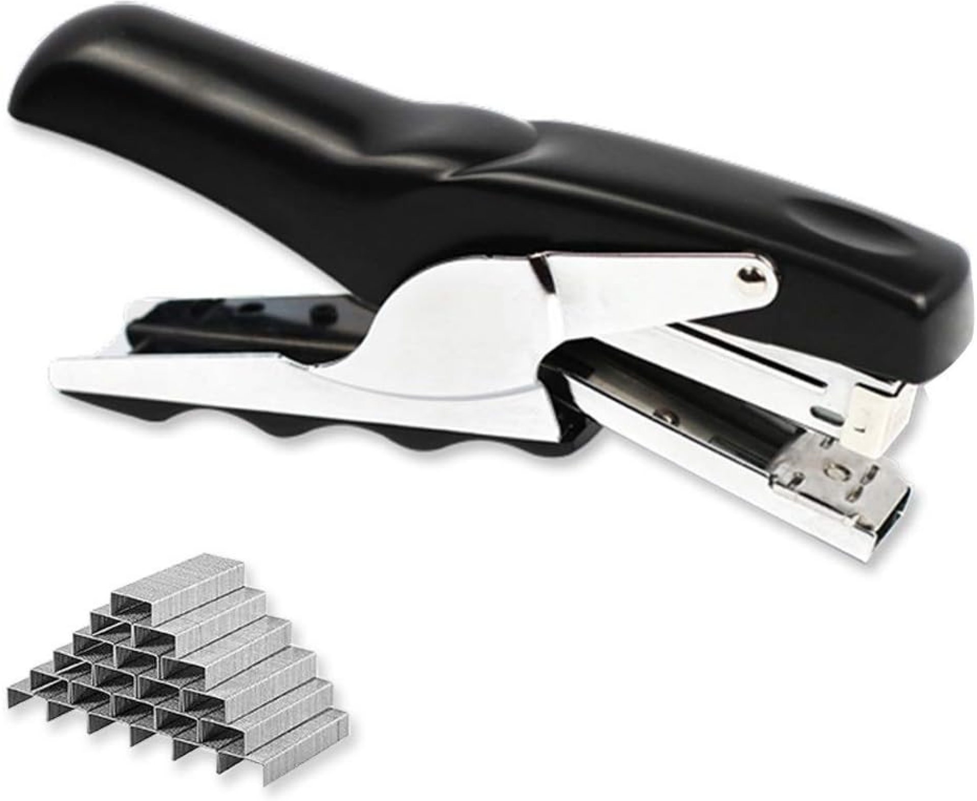 Stapler with 1000 Staples-Plier Stapler Save 60% Power,Good for Stapling at Home School or Warehouse (Black Plier Stapler) Stapler with 1000 Staples-Plier Stapler Save 60% Power,Good for Stapling at Home School or Warehouse (Black Plier Stapler)