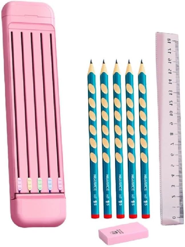 Nolvety Stationery Kit includes 5 X Pencils Eraser Ruler Compact ABS Pen for Case Magnetic Closure for Students Kids Pencil Eraser Set for Kids Pencil Eraser Set Return Gift Nolvety Stationery Kit includes 5 X Pencils Eraser Ruler Compact ABS Pen for Case Magnetic Closure for Students Kids Pencil Eraser Set for Kids Pencil Eraser Set Return Gift