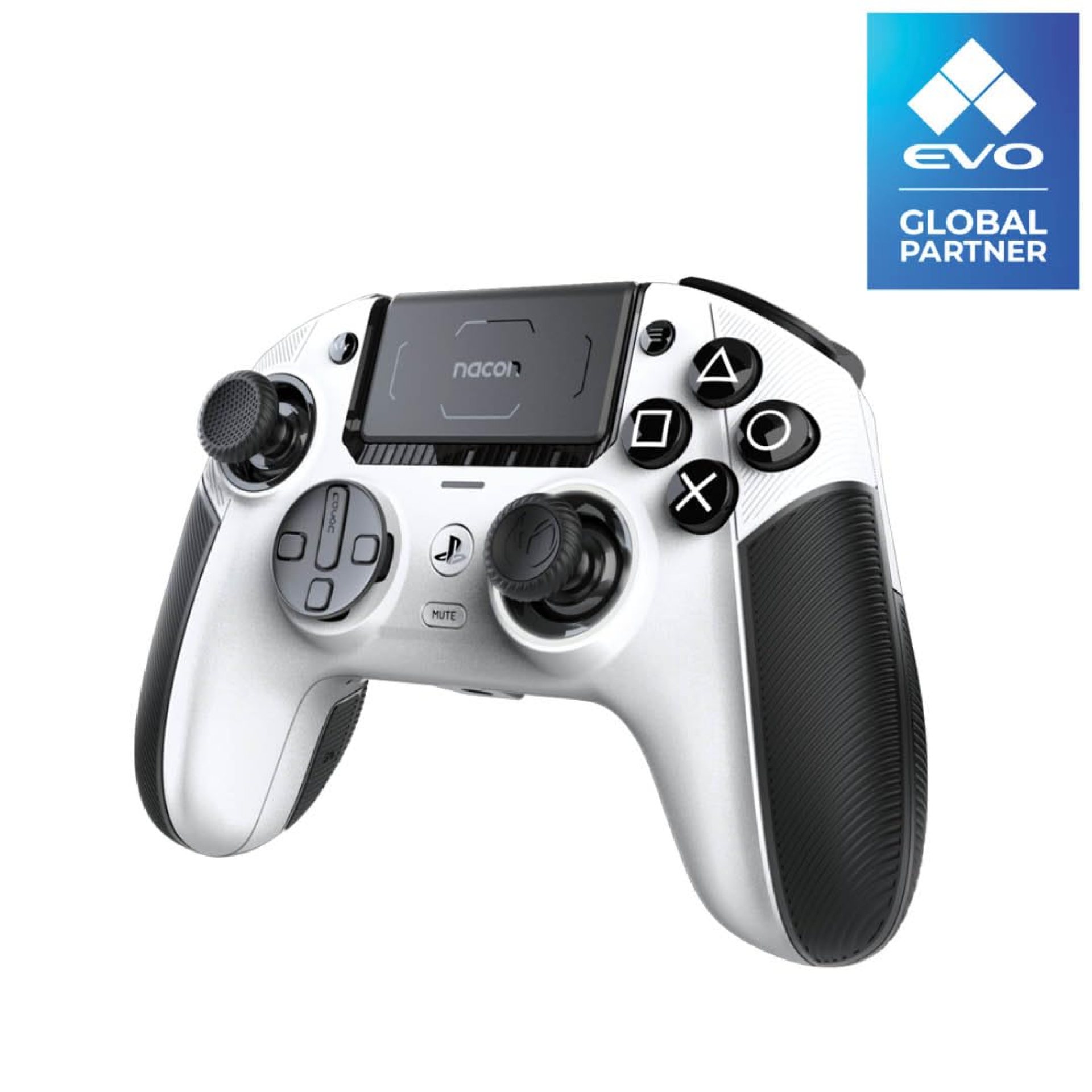 NACON Revolution 5 Pro Officially Licensed PlayStation Wireless Gaming Controller for PS5 / PS4 / PC – Hall Effect, Trigger Stops, Mappable Buttons, Bluetooth Audio – White NACON Revolution 5 Pro Officially Licensed PlayStation Wireless Gaming Controller for PS5 / PS4 / PC – Hall Effect, Trigger Stops, Mappable Buttons, Bluetooth Audio – White