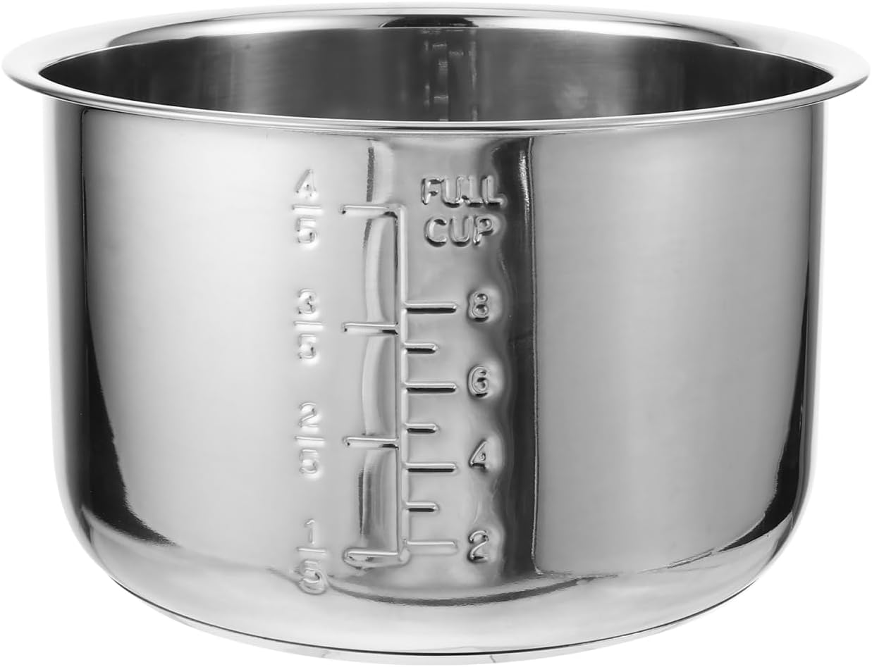 Mikinona Household Electric Cooker Inner Pot Stainless Steel Replacement Pot for Rice Cookers and Pressure Cookers Sturdy and Practical Accessory for Cooking and Meal Prep Mikinona Household Electric Cooker Inner Pot Stainless Steel Replacement Pot for Rice Cookers and Pressure Cookers Sturdy and Practical Accessory for Cooking and Meal Prep
