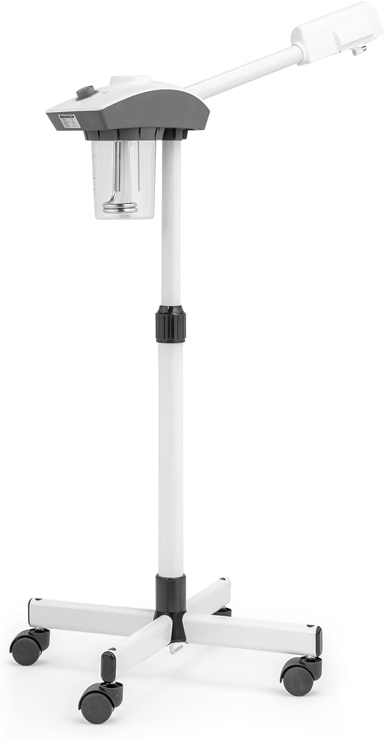 Facial Steamer Esthetician Steamer Timing Professional Aromatherapy Humidifier Face Spa Mist Steam for Home Beauty Salon, Personal Skin Care Deep Cleaning White Facial Steamer Esthetician Steamer Timing Professional Aromatherapy Humidifier Face Spa Mist Steam for Home Beauty Salon, Personal Skin Care Deep Cleaning White