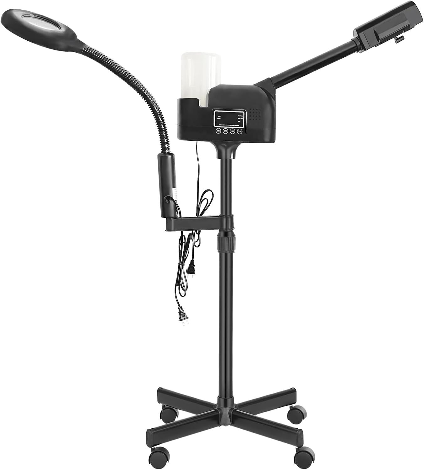 Professional Facial Steamer 2 in1 Steamer for Face 5X LED Magnifying Lamp Hot Ozone Facial Steamer for Esthetician Beauty Face Equipment Use at Home or Salon(Black) Professional Facial Steamer 2 in1 Steamer for Face 5X LED Magnifying Lamp Hot Ozone Facial Steamer for Esthetician Beauty Face Equipment Use at Home or Salon(Black)