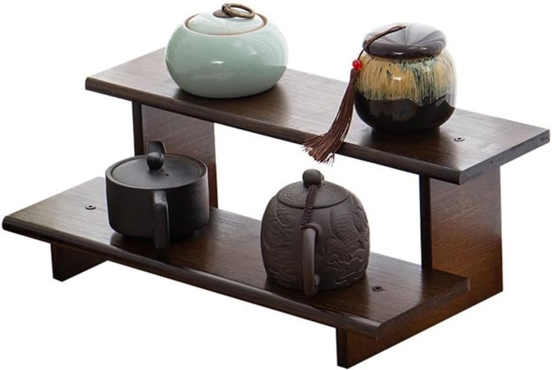 Desktop Storage Rack, 2 Tier Wood Coffee Mug Stand Storage Base, Step Shelf Countertop Spice Storage Holder, Cabinet Organizer Shelf, for Teaware Tea Cup Teapot Spice Bottles, Jars ( Size : 40cm ) Desktop Storage Rack, 2 Tier Wood Coffee Mug Stand Storage Base, Step Shelf Countertop Spice Storage Holder, Cabinet Organizer Shelf, for Teaware Tea Cup Teapot Spice Bottles, Jars ( Size : 40cm )