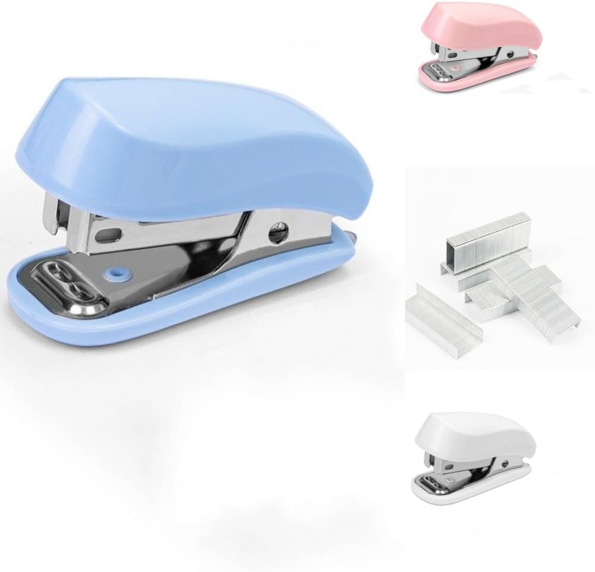 Blue Color Mini Stapler with Staples,Small Cute Stapler for Desk,Gift for Student or Office Use (Blue) Blue Color Mini Stapler with Staples,Small Cute Stapler for Desk,Gift for Student or Office Use (Blue)