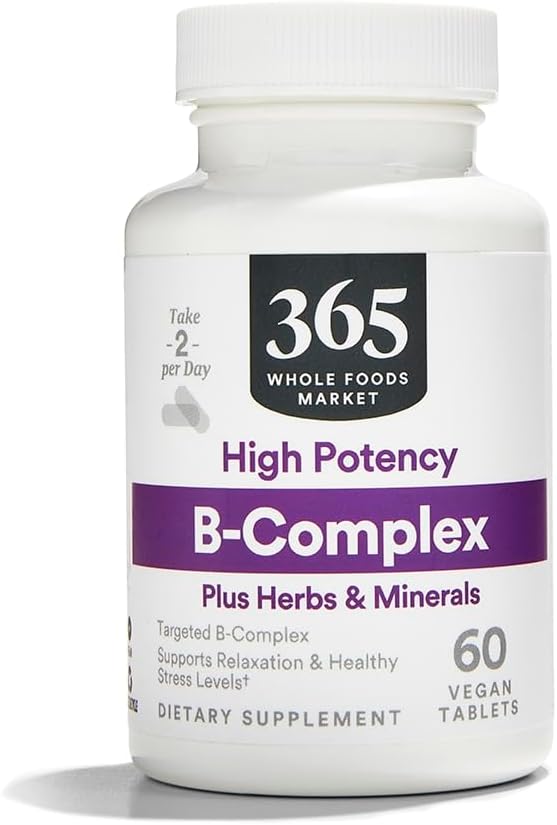 365 Everyday Value, B Complex Hi Potency w/ Herbal Support, 60 ct 365 Everyday Value, B Complex Hi Potency w/ Herbal Support, 60 ct