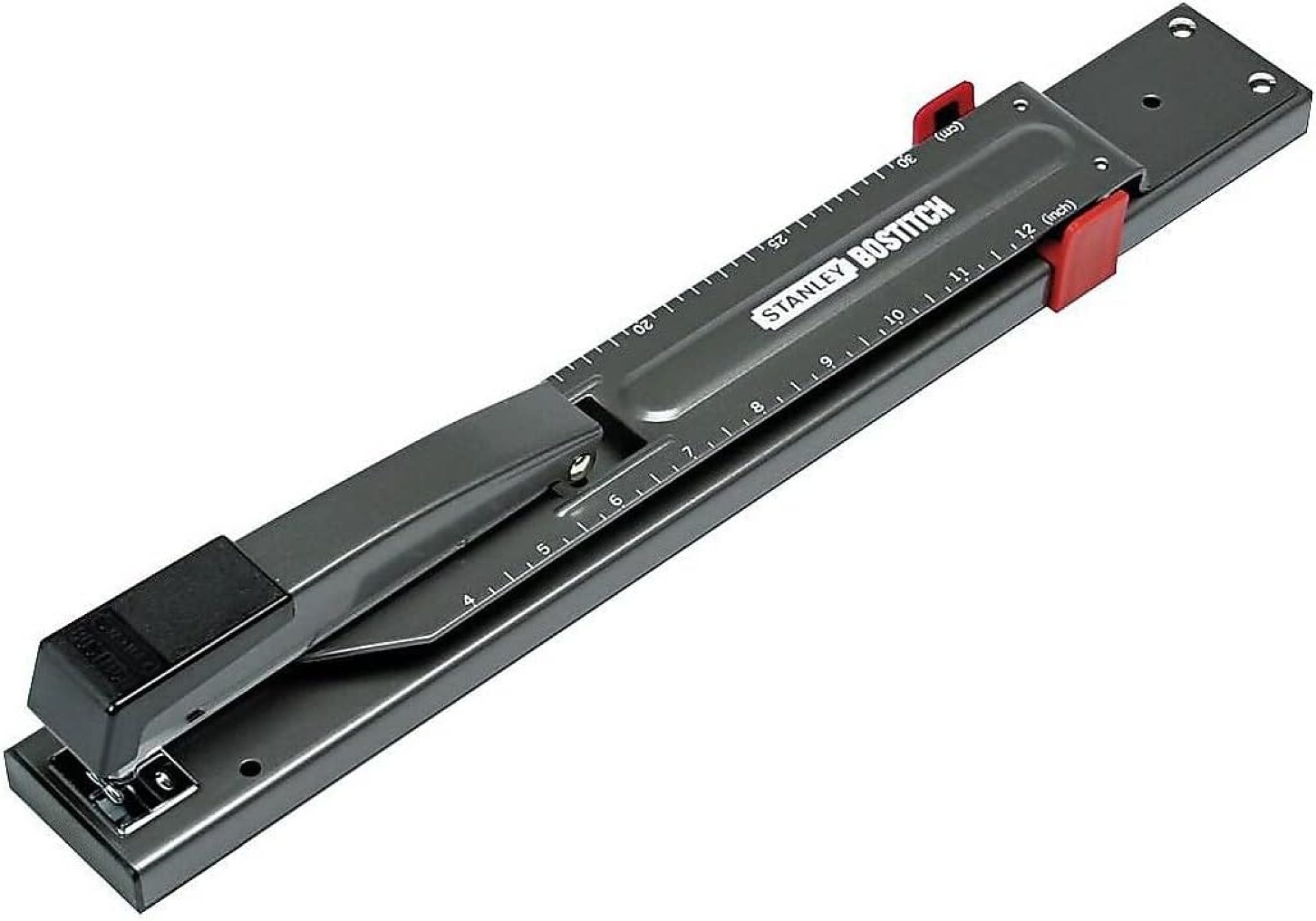 Bostitch Office Anti-Jam Long Reach Stapler, 20 Sheet Capacity, Adjustable, Durable, Black Bostitch Office Anti-Jam Long Reach Stapler, 20 Sheet Capacity, Adjustable, Durable, Black