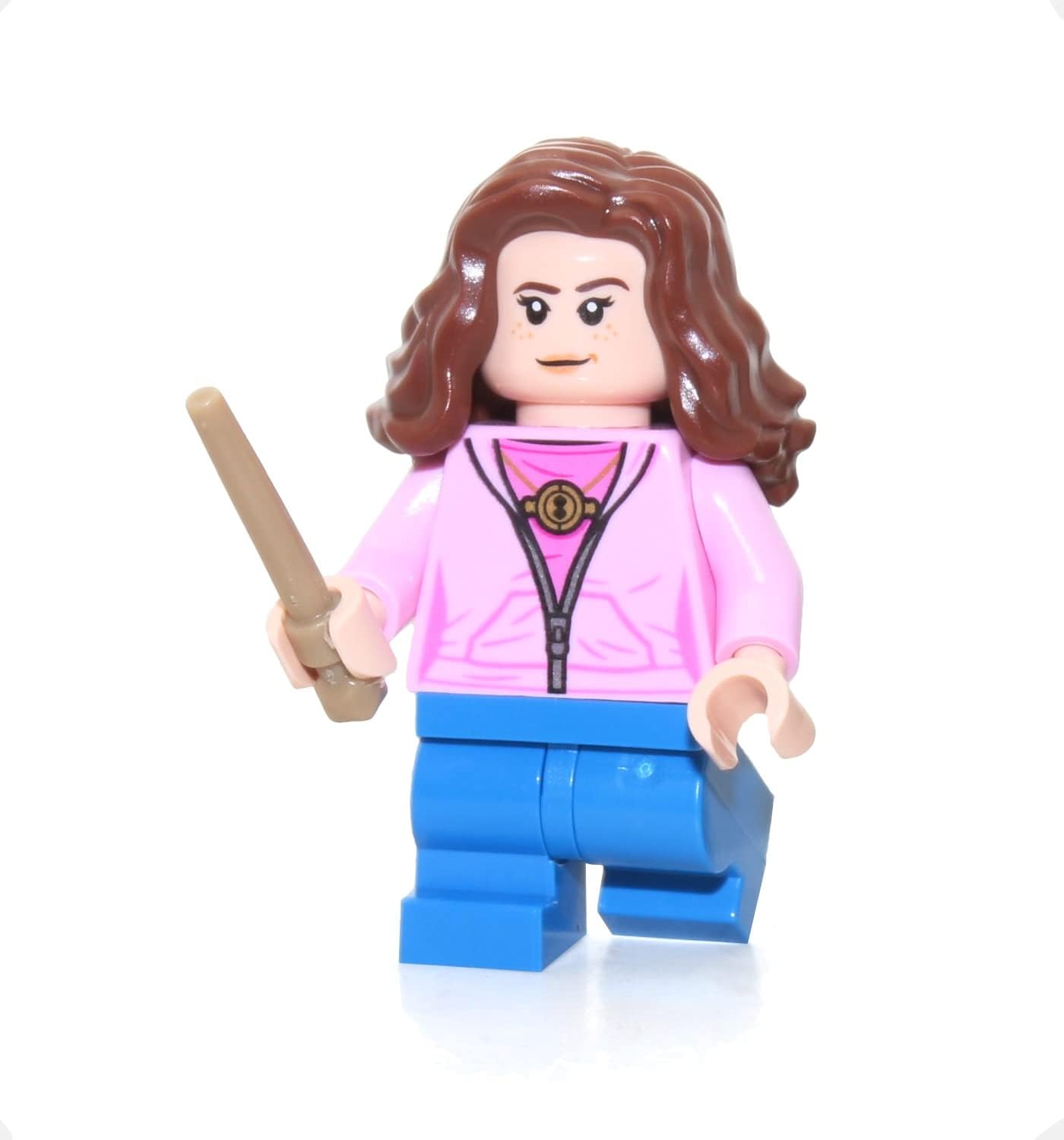 LEGO Harry Potter Minifigure – Hermione Granger in Pink Jacket (with Wand and Lamp) 75947 LEGO Harry Potter Minifigure – Hermione Granger in Pink Jacket (with Wand and Lamp) 75947