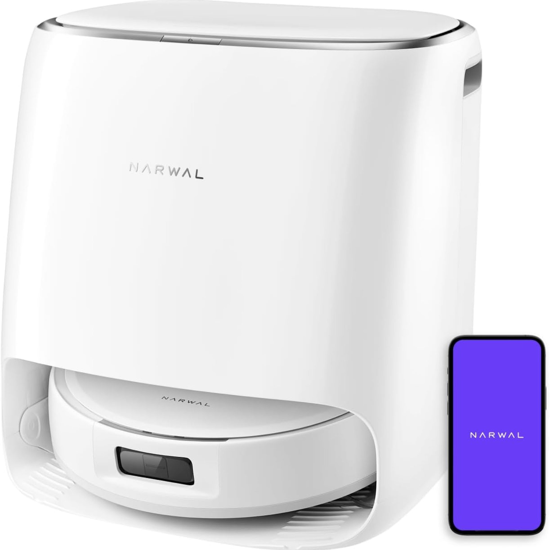 NARWAL Freo Pro Robot Vacuum and Mop Combo, Tangle Free Robot Mop, 8500Pa Powerful Suction, Self-Emptying, Auto Mop Washing, Auto Drying, Obstacle Avoidance, Ideal for Pet Hair and Hard Floor NARWAL Freo Pro Robot Vacuum and Mop Combo, Tangle Free Robot Mop, 8500Pa Powerful Suction, Self-Emptying, Auto Mop Washing, Auto Drying, Obstacle Avoidance, Ideal for Pet Hair and Hard Floor