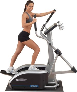 Body-Solid (E400) Elliptical Trainer Machine, Cardio Workout Crosstrainer Exercising Machines for Home & Commercial Gym with 300lb Weight Capacity