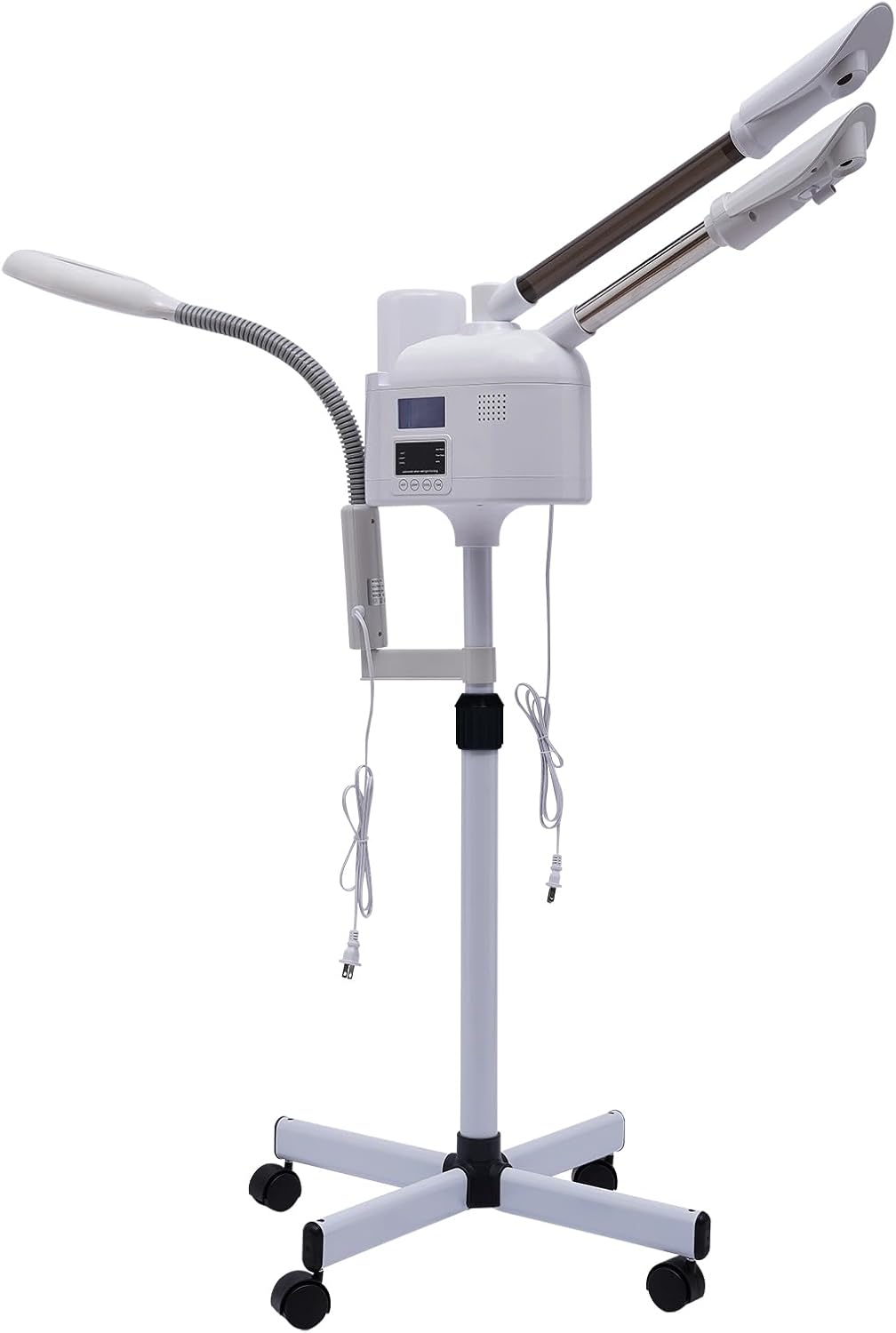 Professional 3-in-1 Nano Facial Steamer with Hot & Cold Mist, LED Magnifying Lamp, 360° Adjustable Face Steamer, Esthetician Steamer on Wheels, Facial Humidifier for Salon Spa Home Professional 3-in-1 Nano Facial Steamer with Hot & Cold Mist, LED Magnifying Lamp, 360° Adjustable Face Steamer, Esthetician Steamer on Wheels, Facial Humidifier for Salon Spa Home