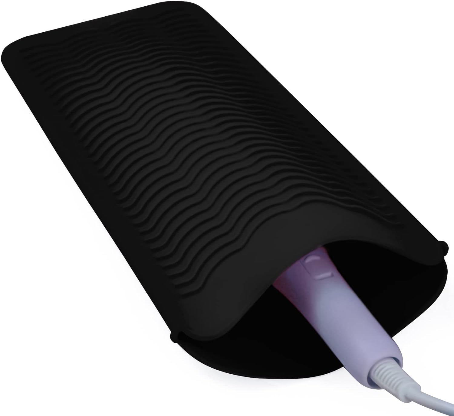1Pack Silicone Heat Resistant Mat Pouch for Hair Straightener, Curling Iron, Flat Iron and Hot Hair Tools Black 1Pack Silicone Heat Resistant Mat Pouch for Hair Straightener, Curling Iron, Flat Iron and Hot Hair Tools Black