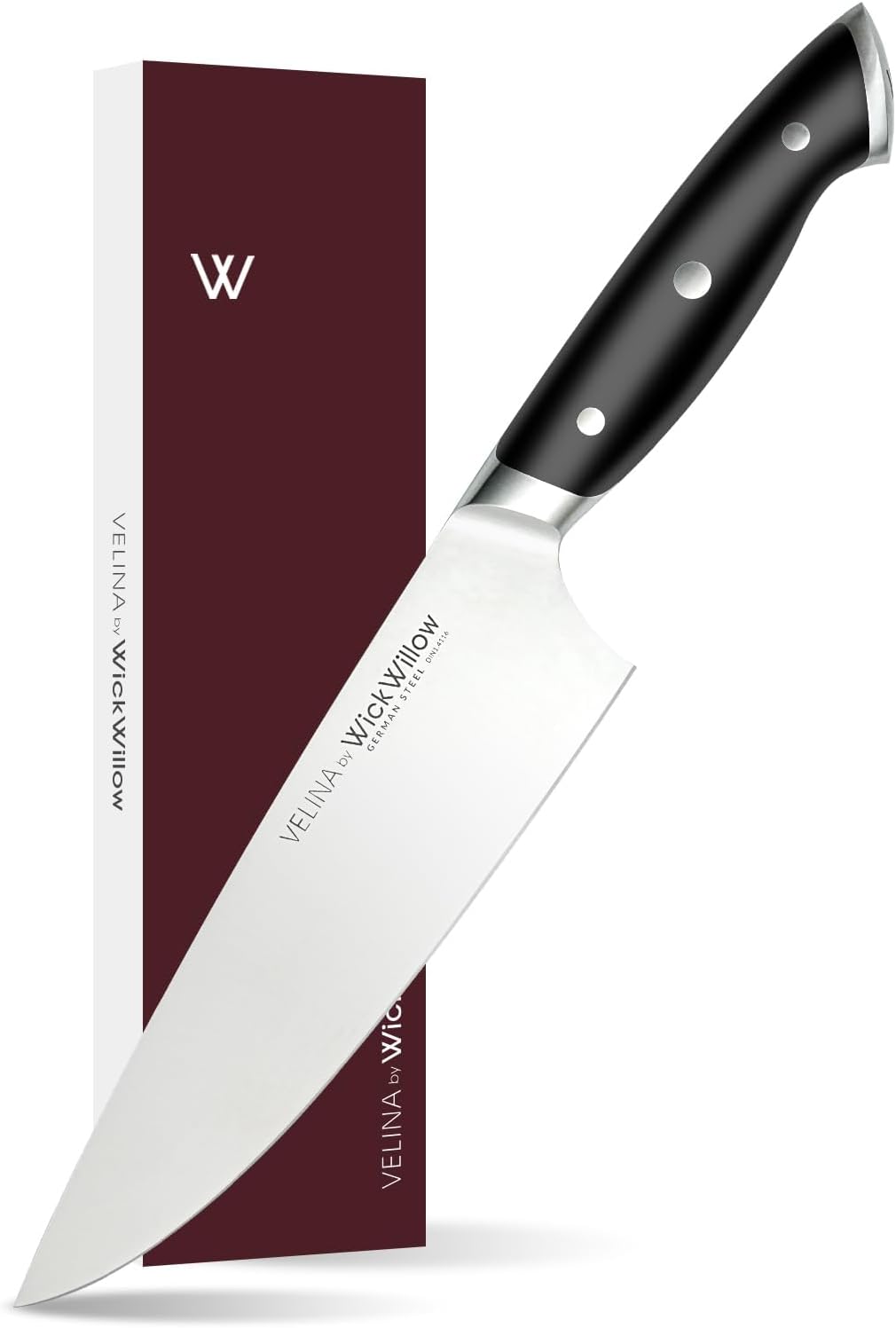 8″ Chef Knife – Home Essential Kitchen Knife – All Purpose Razor Sharp German High Carbon Stainless Steel DIN1.4116 – Ergonomic Handle & Full Tang Design for home Chefs – Gift Box 8″ Chef Knife – Home Essential Kitchen Knife – All Purpose Razor Sharp German High Carbon Stainless Steel DIN1.4116 – Ergonomic Handle & Full Tang Design for home Chefs – Gift Box