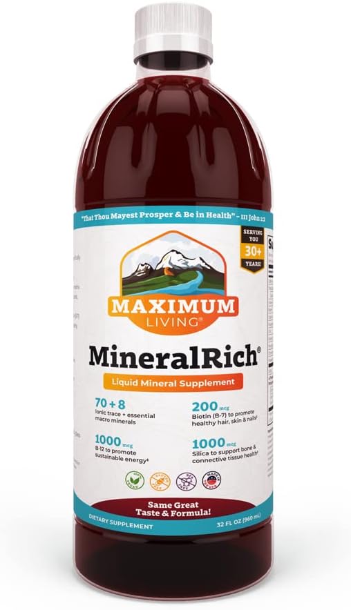 MineralRich Minerals Supplement – 32 oz (32 oz (Pack of 1), MineralRich) MineralRich Minerals Supplement – 32 oz (32 oz (Pack of 1), MineralRich)